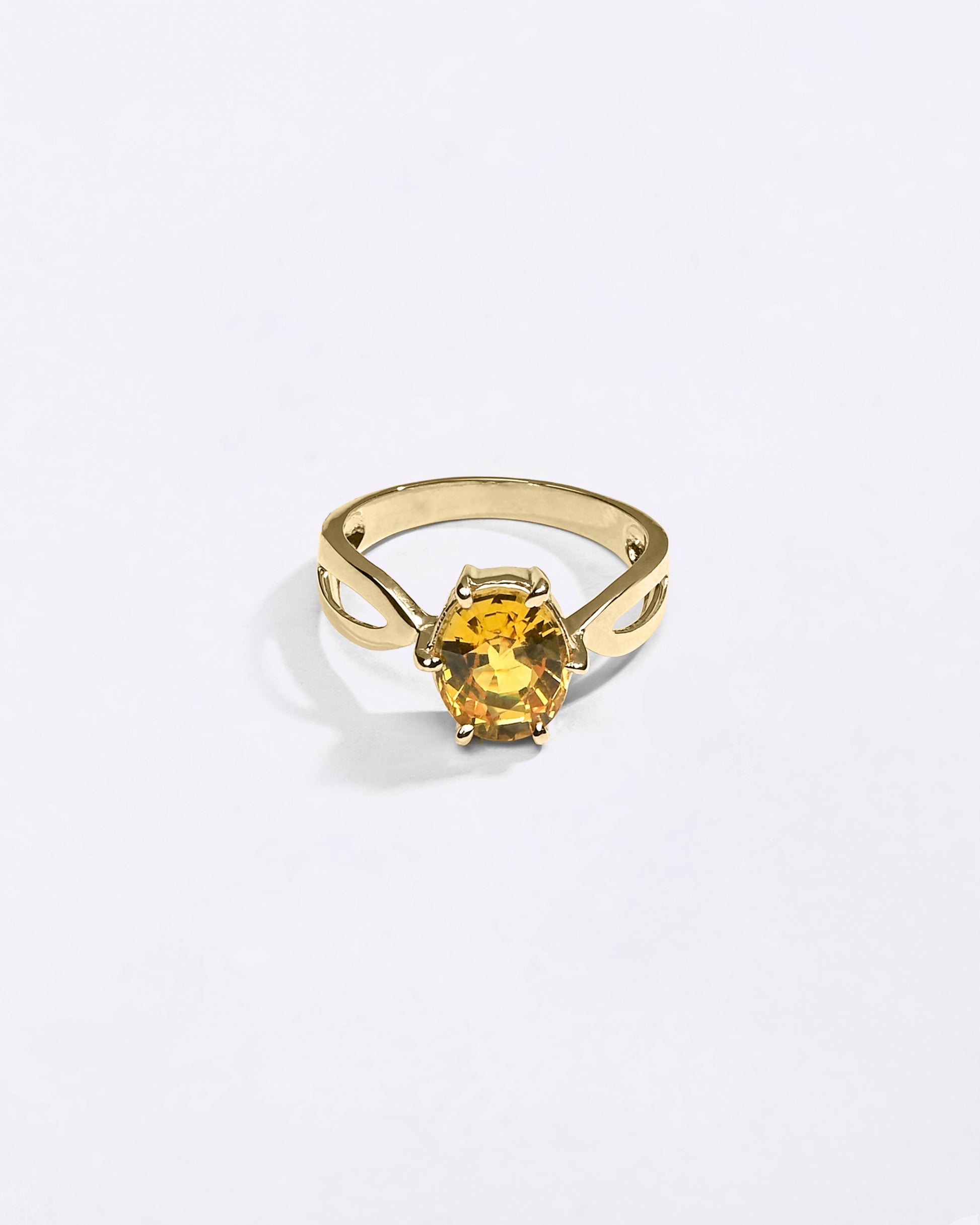 Female Gold Gemstone Ring Collection from Myra Gems