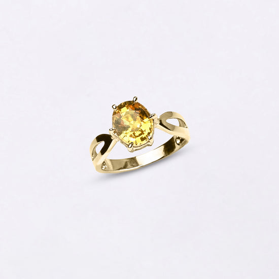 Female Gold Gemstone Ring Collection from Myra Gems