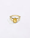 18K Gold Pukhraj Gemstone Ring for Men from Myra Gems