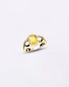 18K Gold Pukhraj Gemstone Ring for Men from Myra Gems