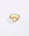 Natural Yellow Sapphire Ring for Female in 18K Gold from Myra Gems