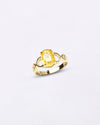 Natural Yellow Sapphire Ring for Female in 18K Gold from Myra Gems