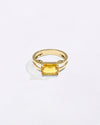 Rectangular Cut Sapphire Ring In 18K Gold from Myra Gems