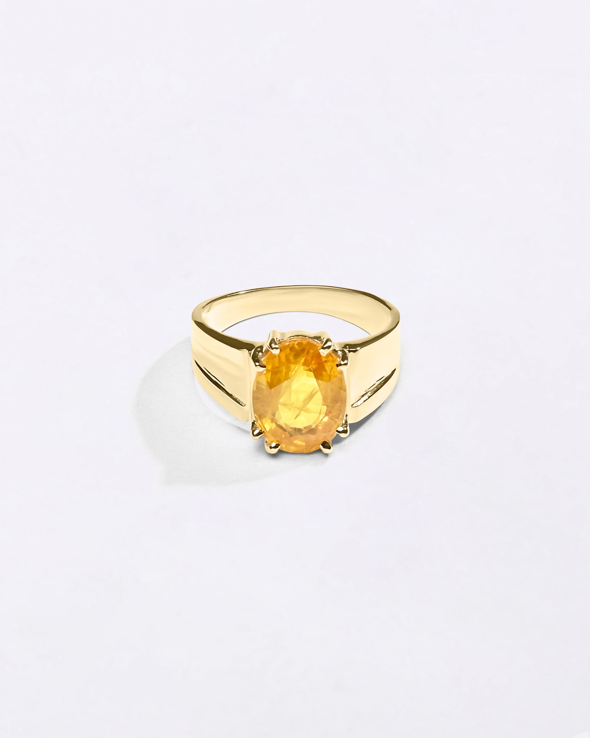 Gold Gemstone Ring Collection of Sapphire For Him from Myra Gems