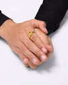 Rectangular Cut Sapphire Ring In 18K Gold for Male from Myra Gems