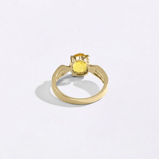 Classy Design of Guru Stone Ring in Gold from Myra Gems