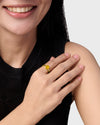 Classy Design of Guru Stone Ring in Gold from Myra Gems
