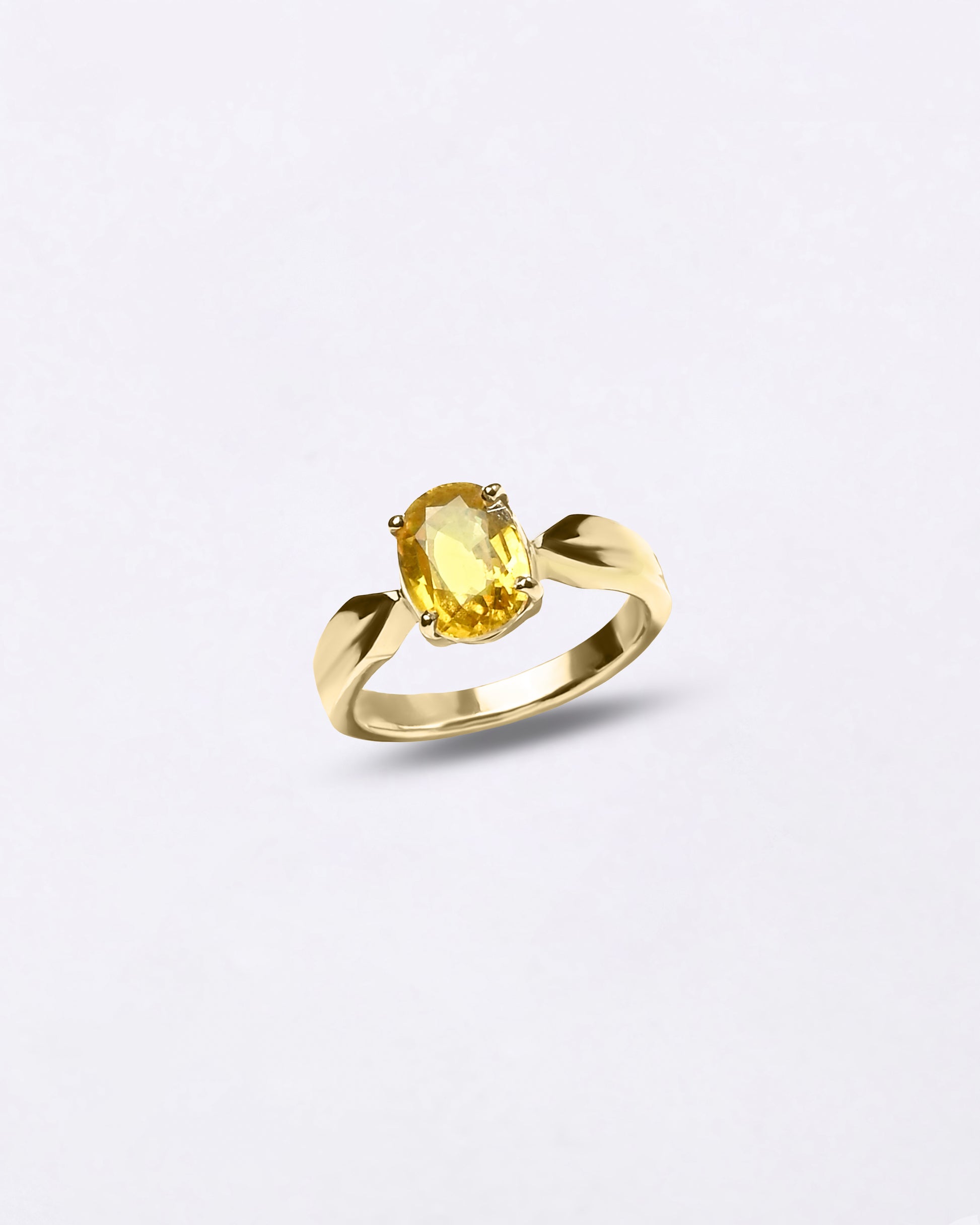 Classy Design of Guru Stone Ring in Gold from Myra Gems