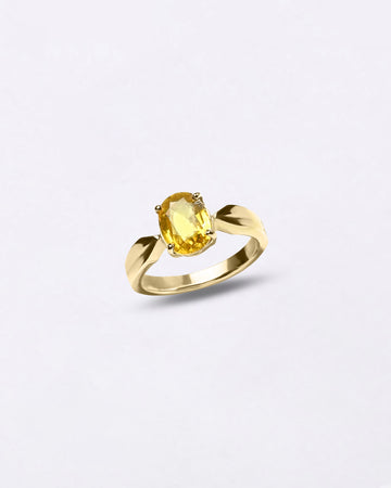 Classy Design of Guru Stone Ring in Gold from Myra Gems