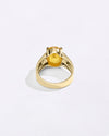 Heirloom 18K Gold Pukhraj Gemstone Ring  for Male from Myra Gems