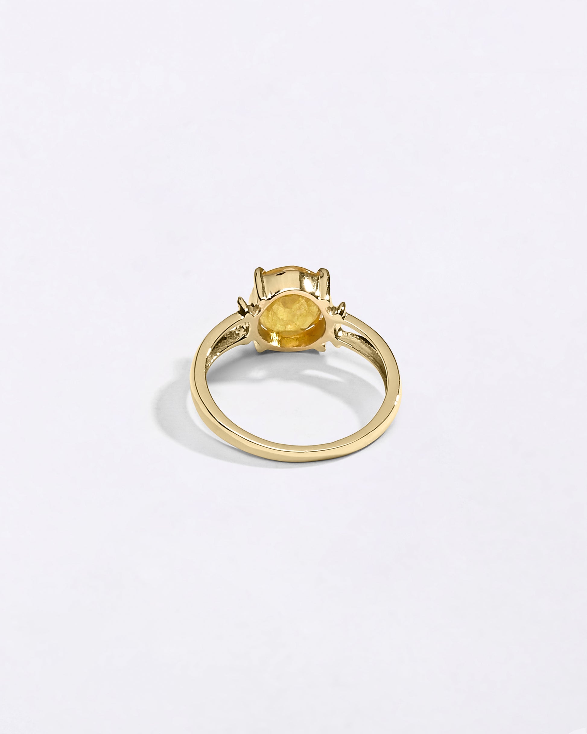 Yellow Sapphire Ring for Male In 18K Gold from Myra Gems