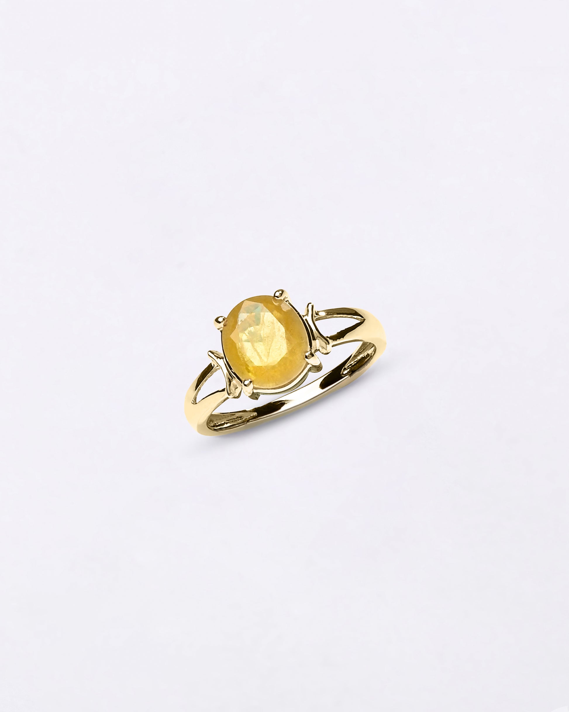 Yellow Sapphire Ring for Male In 18K Gold from Myra Gems