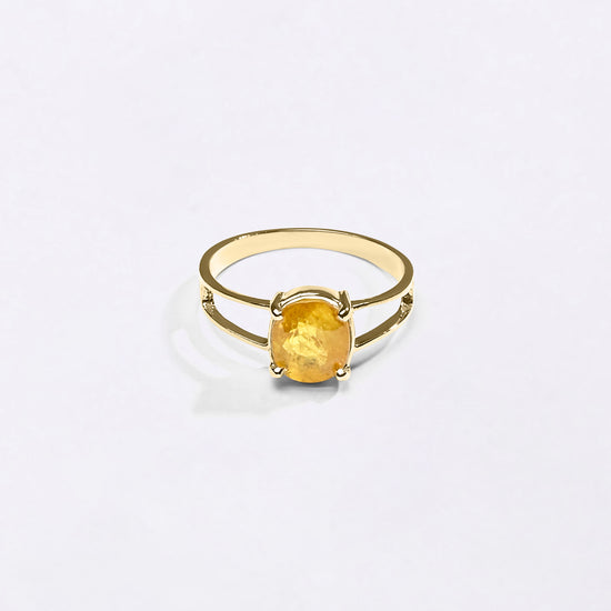 Gold Gemstone Ring Collection of Sapphire for Female from Myra Gems
