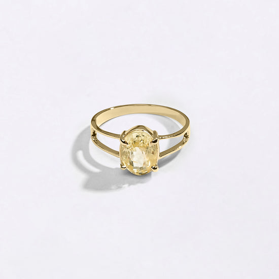 Ceylon Sapphire Ring In 18K Hallmark Gold from Myra Gems