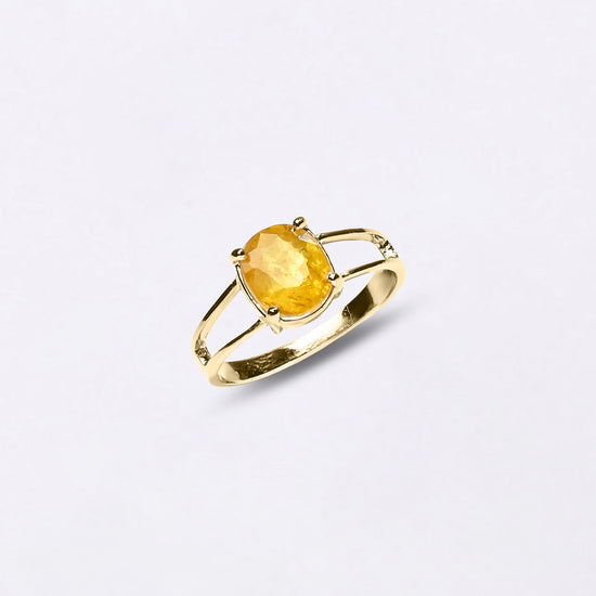 Gold Gemstone Ring Collection of Sapphire for Female from Myra Gems