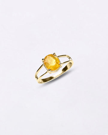 Gold Gemstone Ring Collection of Sapphire for Female from Myra Gems