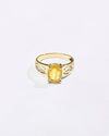 Unisex Design of Pukhraj in 18K Gold Myra Gems