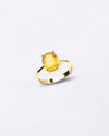 18K Gold Pukhraj Gemstone Ring from Myra Gems