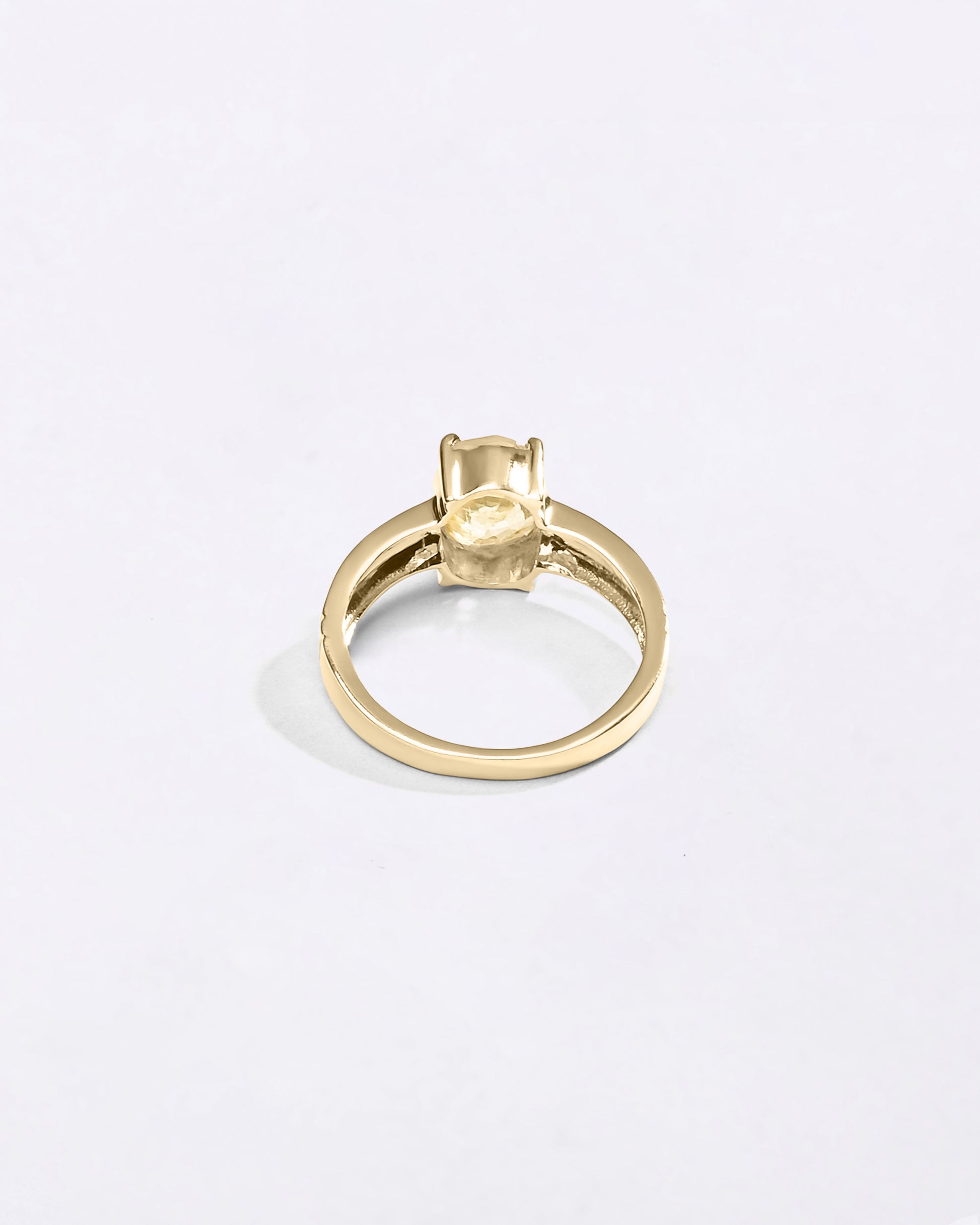 Original Yellow Sapphire Ring for Female in 18K Gold from Myra Gems