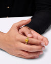 Royal Yellow Sapphire Gemstone Ring In Gold from Myra Gems