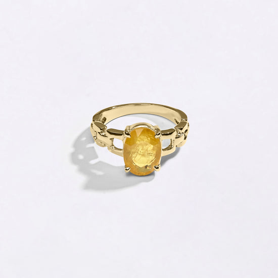 Rolex Ceylon Sapphire Ring In 18K Gold from Myra Gems