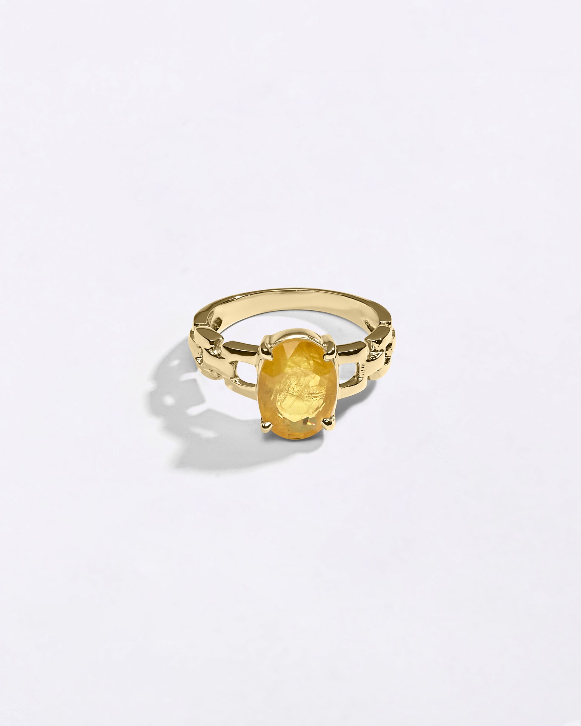 Rolex Ceylon Sapphire Ring In 18K Gold from Myra Gems