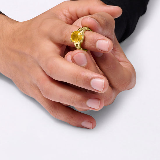 Gold Gemstone Ring Collection of Sapphire from Myra Gems