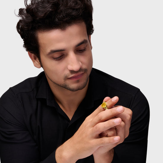Gold Gemstone Ring Collection of Sapphire from Myra Gems