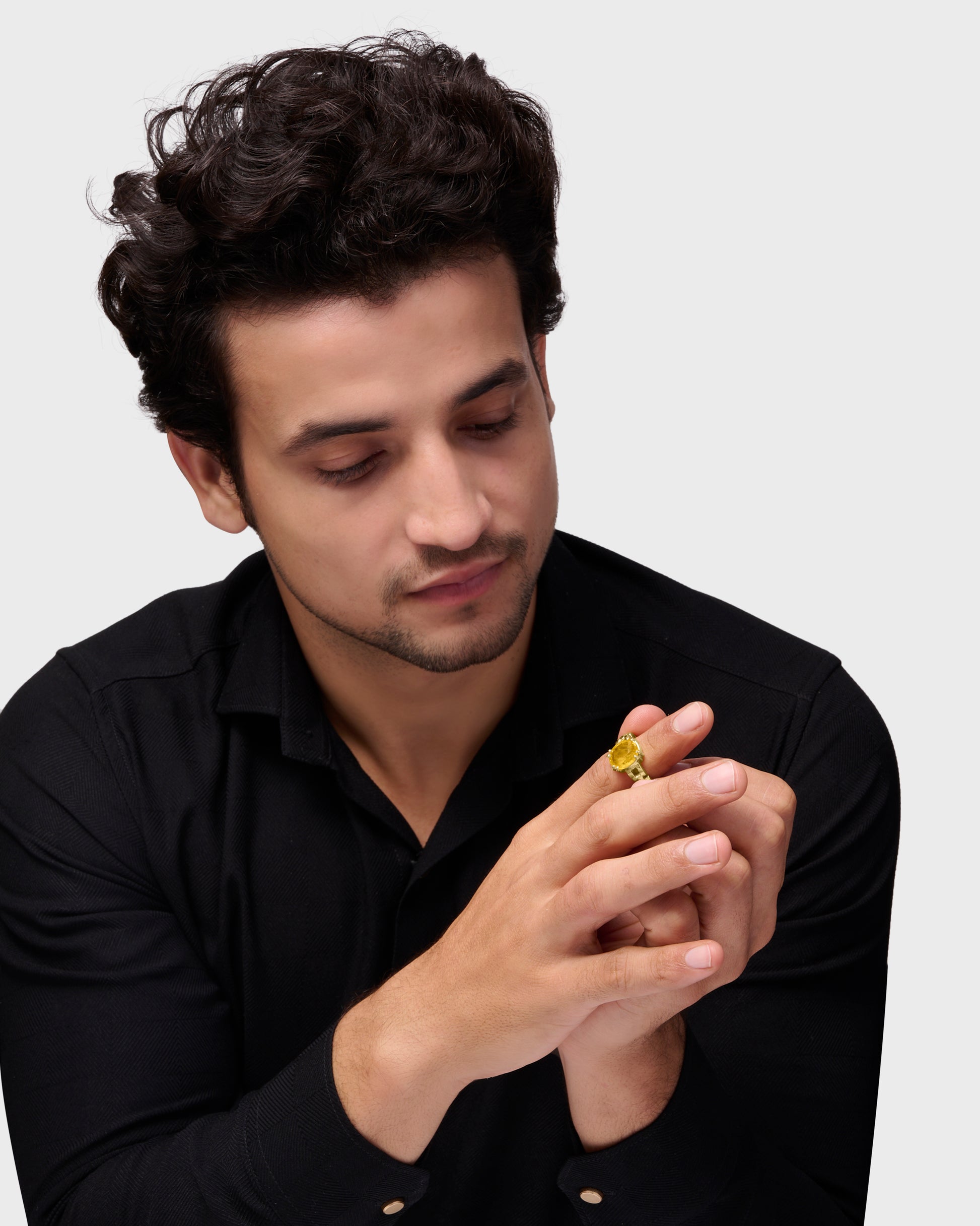 Gold Gemstone Ring Collection of Sapphire from Myra Gems
