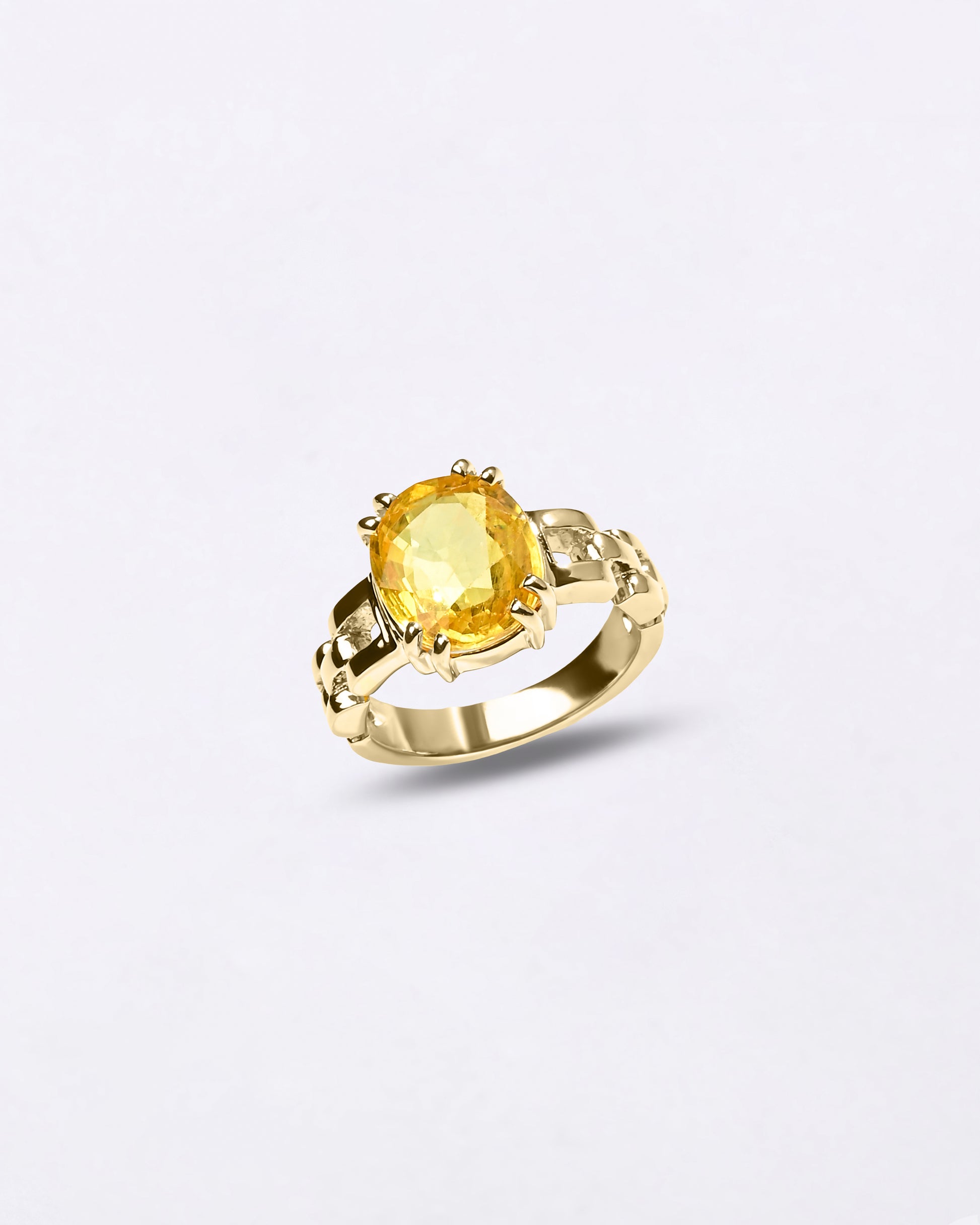 Gold Gemstone Ring Collection of Sapphire from Myra Gems