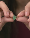 Sleek Emerald (Panna) Ring in Gold - Urja