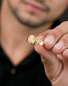 Swastik Yellow Sapphire (Pukhraj) Ring in Gold - Urja