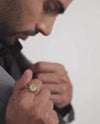 Imperial Yellow Sapphire (Pukhraj) Ring in 925 Sterling Silver - Astra