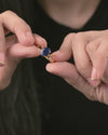 Sleek Blue Sapphire (Neelam) Ring in Gold - Urja