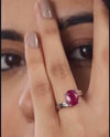 Promise Ruby (Manik) Ring in 925 Sterling Silver - Urja
