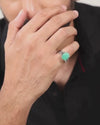 Exotic Emerald (Panna) Ring in 925 Sterling Silver - Urja