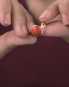 Grace Coral (Moonga) Ring in Gold - Shakti