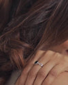 Grace Blue Sapphire (Neelam) Ring in 925 Sterling Silver - Shakti