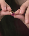 Minimalist Ruby (Manik) Ring in Gold - Astra