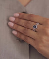 Forever Blue Sapphire (Neelam) Ring in 925 Sterling Silver - Shakti