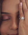 Powerful Pearl (Moti) Ring in 925 Sterling Silver - Shakti U