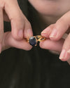 Grace Blue Sapphire (Neelam) Ring in Gold - Astra