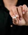 Magical Pearl (Moti) Ring in Gold - Uneven Shakti