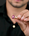 Unique Ruby (Manik) Ring in Gold - Urja
