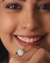 Dreamy Opal (Doodhiya) Ring in 925 Sterling Silver - Shakti