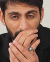 Celestial Emerald (Panna) Ring in 925 Sterling Silver - Shakti