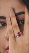 Promise Ruby (Manik) Ring in 925 Sterling Silver - Urja