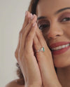 Elegant Emerald (Panna) Ring in 925 Sterling Silver - Shakti