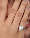 Dreamy Pearl (Moti) Ring in 925 Sterling Silver - Shakti U