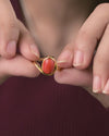 Cosmic Coral (Moonga) Ring in Gold - Nova